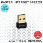 Coconut USB WiFi Adapter for PC Laptop 150Mbps Gold Plated Wireless Network Receiver for Desktop - Nano Size 2.4Ghz WiFi Dongle Compatible with Windows Mac Linux… - Image 2