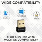 Coconut USB WiFi Adapter for PC Laptop 150Mbps Gold Plated Wireless Network Receiver for Desktop - Nano Size 2.4Ghz WiFi Dongle Compatible with Windows Mac Linux… - Image 4